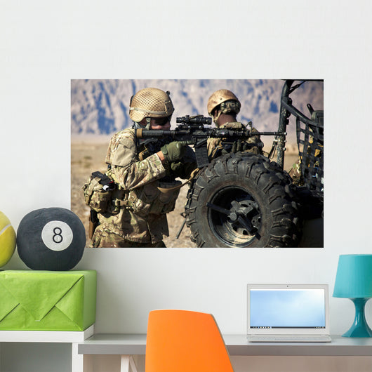 Coalition Force Member Maintains Wall Decal Design 2