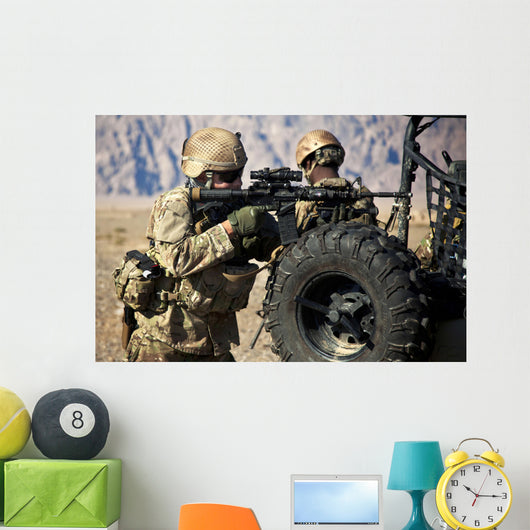 Coalition Force Member Maintains Wall Decal Design 2