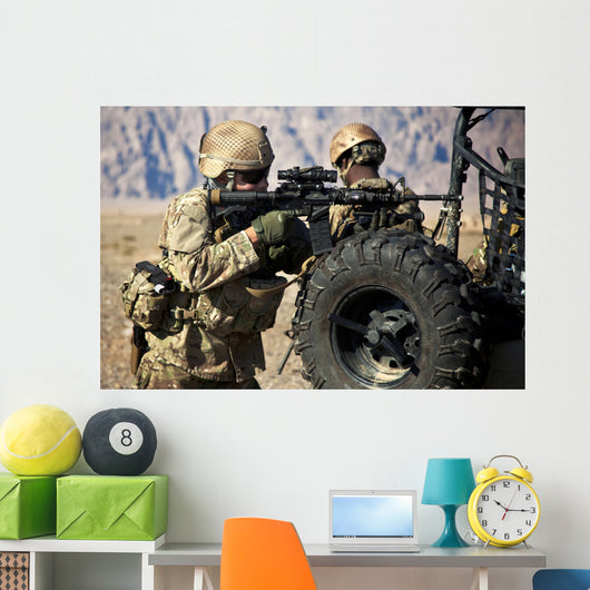 Coalition Force Member Maintains Wall Decal Design 2