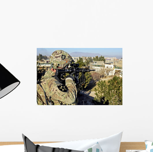 Us Army Soldier Scans Wall Decal Design 1