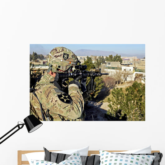 Us Army Soldier Scans Wall Decal Design 1