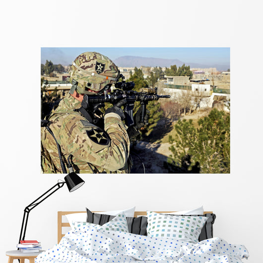 Us Army Soldier Scans Wall Decal Design 1