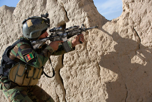 Afghan Commando Keeps Watch Wall Decal