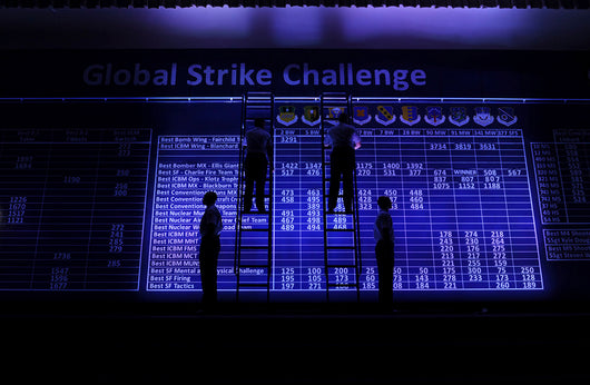 Airmen Post Scores during Wall Decal