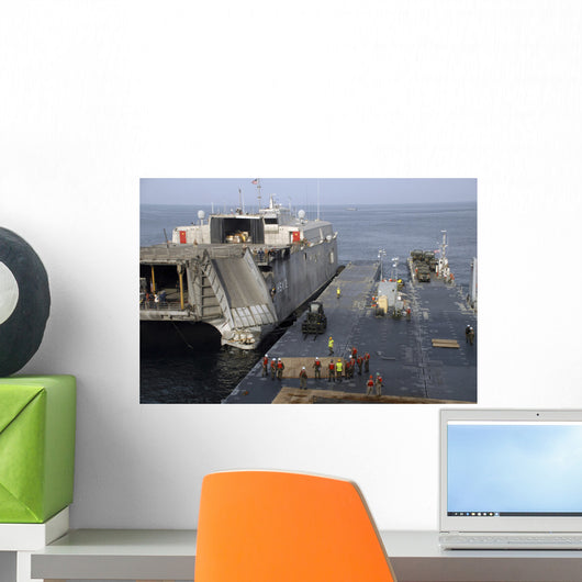 Vehicles Are Transferred aboard Wall Decal