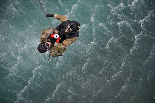 Airmen Are Hoisted out Wall Decal