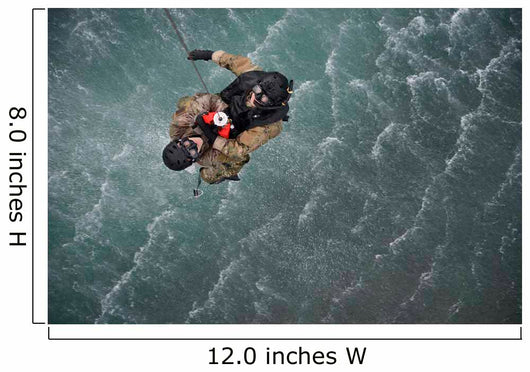 Airmen Are Hoisted out Wall Decal