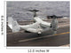 V-22 Osprey Lands aboard Wall Decal