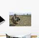 Us Soldier Patrols Village Wall Decal