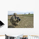 Us Soldier Patrols Village Wall Decal