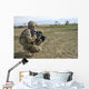 Us Soldier Patrols Village Wall Decal