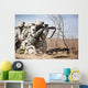 Soldier Fires His Rifle Wall Decal