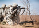 Soldier Fires His Rifle Wall Decal
