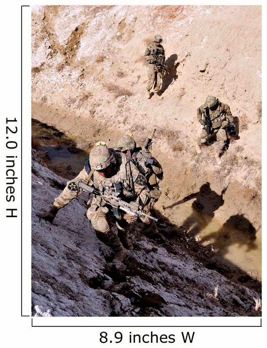 Soldiers Approach Suspected Weapons Wall Decal