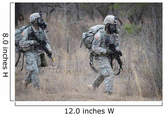 Us Soldiers Don Chemical Wall Decal