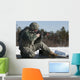 Us Soldier Fires His Wall Decal