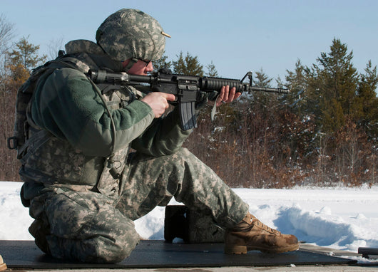 Us Soldier Fires His Wall Decal