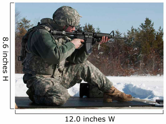 Us Soldier Fires His Wall Decal
