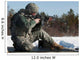 Us Soldier Fires His Wall Decal