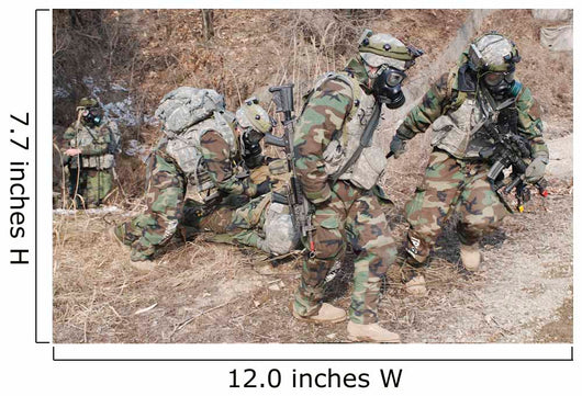 Us Soldiers Wear Gas Wall Decal
