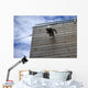 Us Soldier Runs down Wall Decal