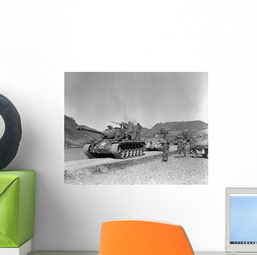 Tank-led Patrol Leathernecks Hunt Wall Decal Design 1