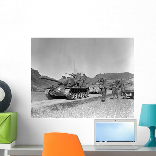 Tank-led Patrol Leathernecks Hunt Wall Decal Design 1
