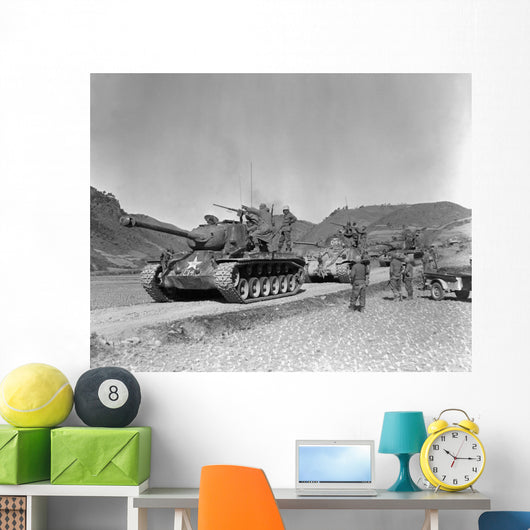 Tank-led Patrol Leathernecks Hunt Wall Decal Design 1