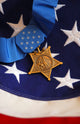 Medal Honor Rests Flag Wall Decal Design 1