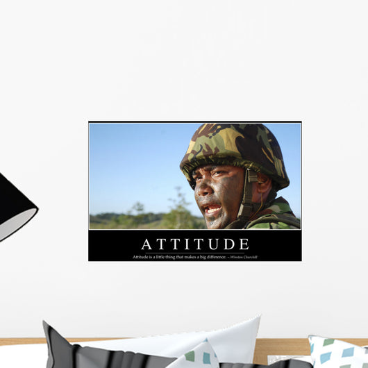 Attitude Inspirational Quote and Wall Decal Design 1