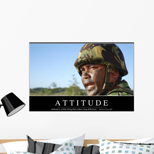 Attitude Inspirational Quote and Wall Decal Design 1