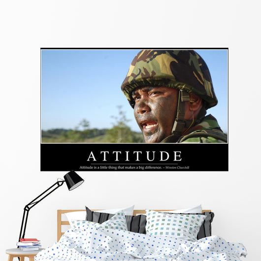 Attitude Inspirational Quote and Wall Decal Design 1