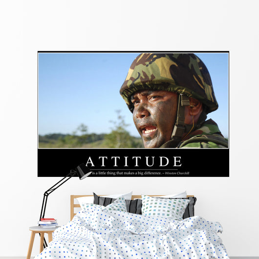 Attitude Inspirational Quote and Wall Decal Design 1