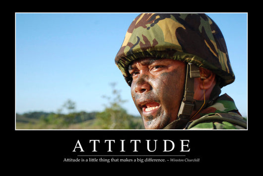 Attitude Inspirational Quote and Wall Decal Design 1