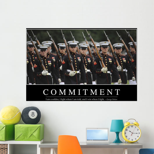 Commitment Inspirational Quote and Wall Decal