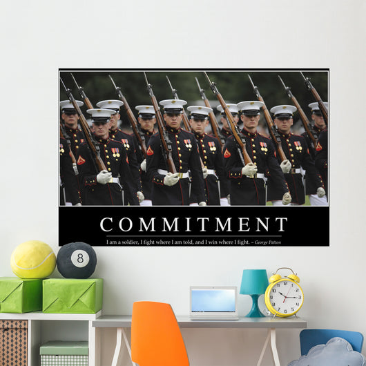 Commitment Inspirational Quote and Wall Decal
