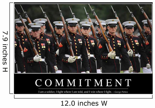 Commitment Inspirational Quote and Wall Decal