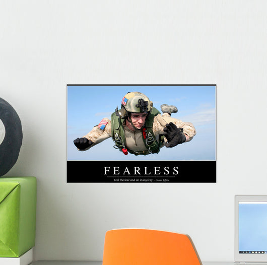 Fearless Inspirational Quote and Wall Decal