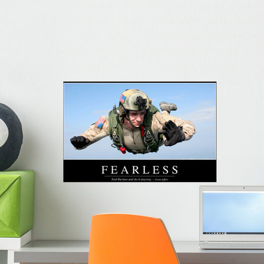 Fearless Inspirational Quote and Wall Decal