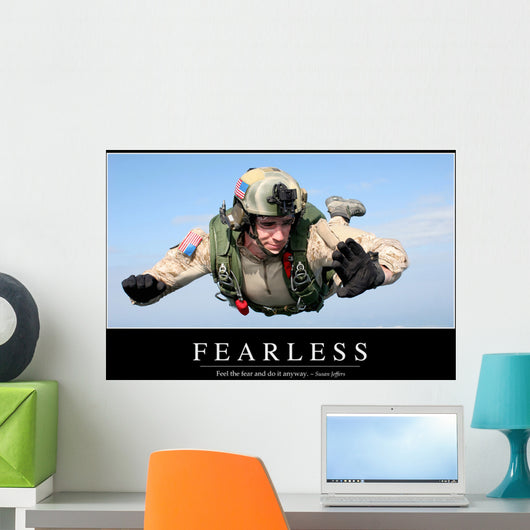 Fearless Inspirational Quote and Wall Decal