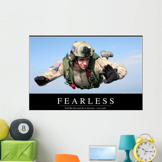 Fearless Inspirational Quote and Wall Decal
