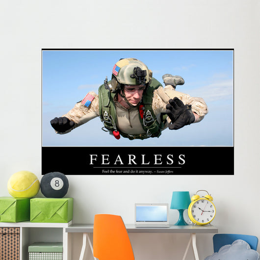 Fearless Inspirational Quote and Wall Decal