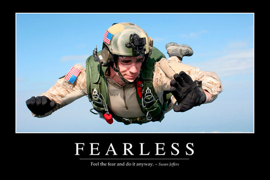 Fearless Inspirational Quote and Wall Decal