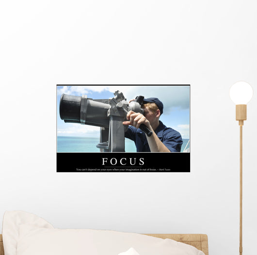 Focus Inspirational Quote and Wall Decal