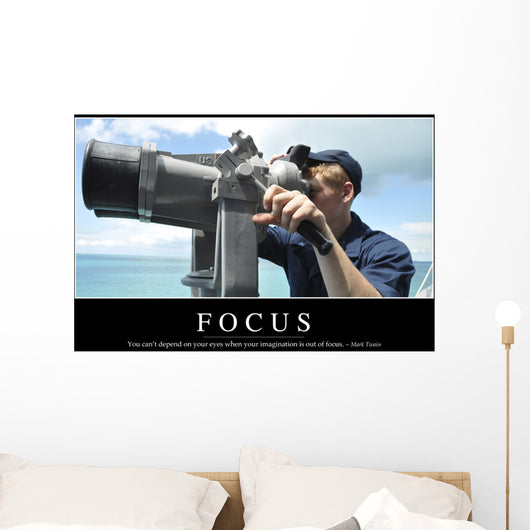 Focus Inspirational Quote and Wall Decal
