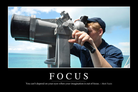 Focus Inspirational Quote and Wall Decal
