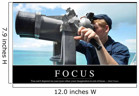 Focus Inspirational Quote and Wall Decal