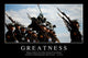 Greatness Inspirational Quote and Wall Decal