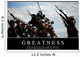 Greatness Inspirational Quote and Wall Decal