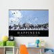 Happiness Inspirational Quote and Wall Decal